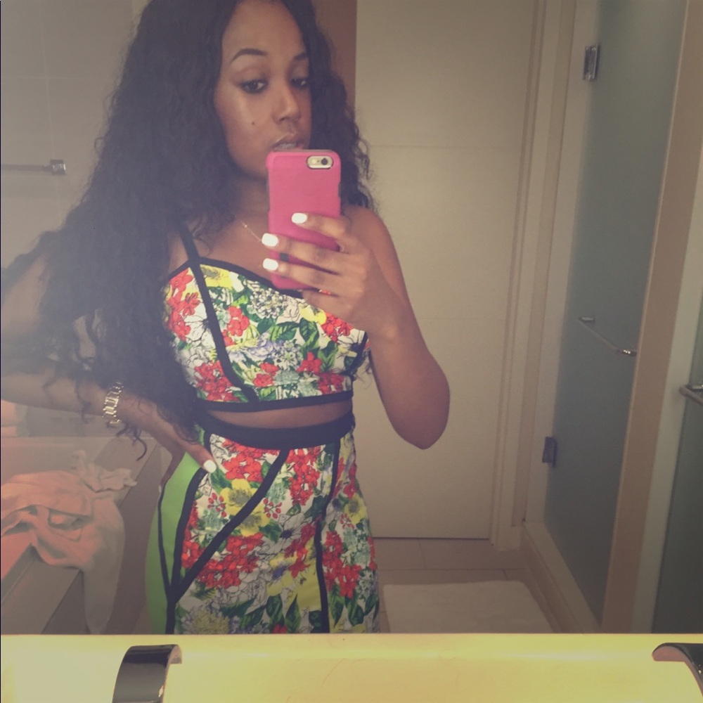 2 piece floral print summer Set